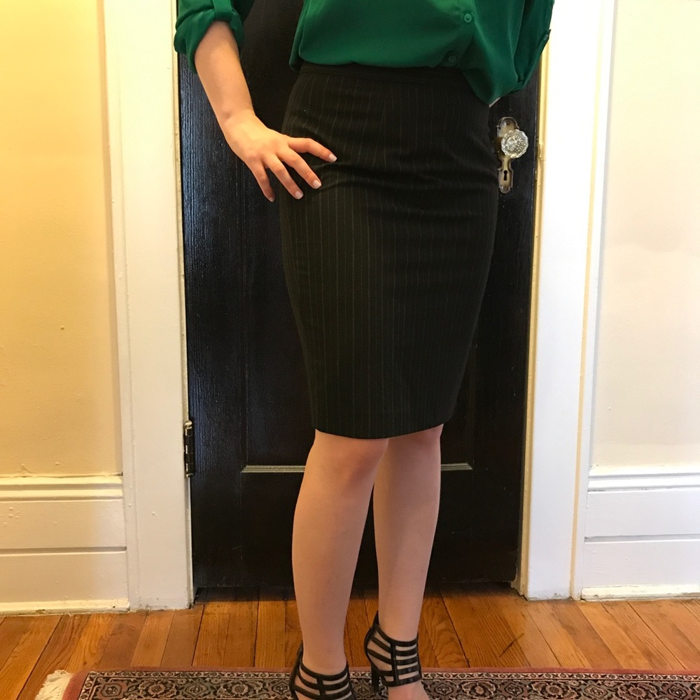 Michael Kors Pinstripe Pencil Skirt